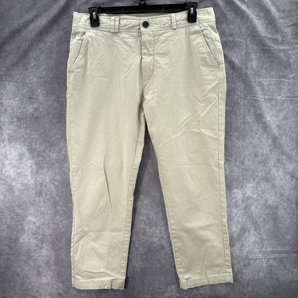 I Love Ugly Other - I Love Ugly Pants Mens XL Kobe Slim Cropped Straight Chino Khaki